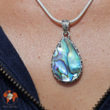 pendentif argent abalone femme