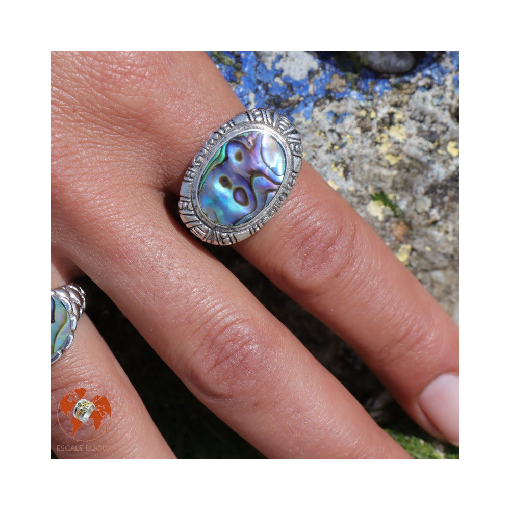 bague abalone femme