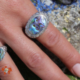 bague abalone femme