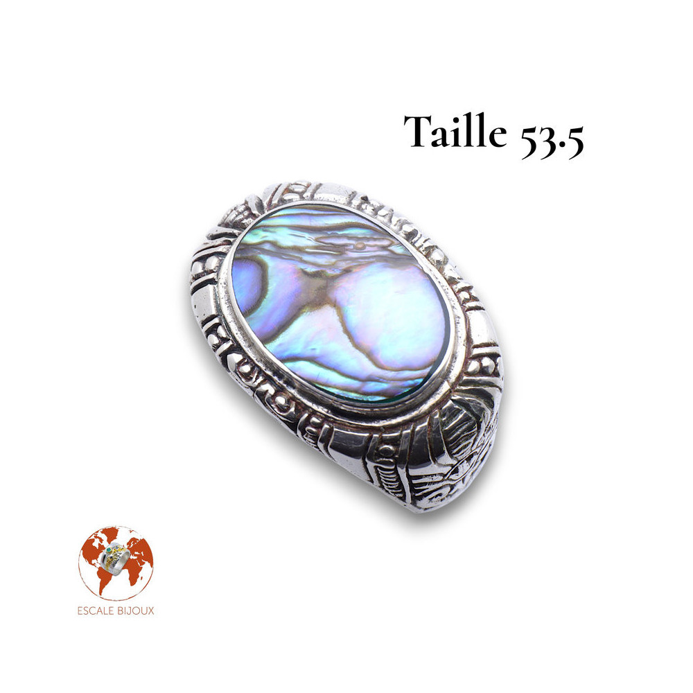 bague nacre abalone