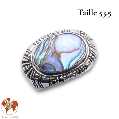 abalone bijou argent