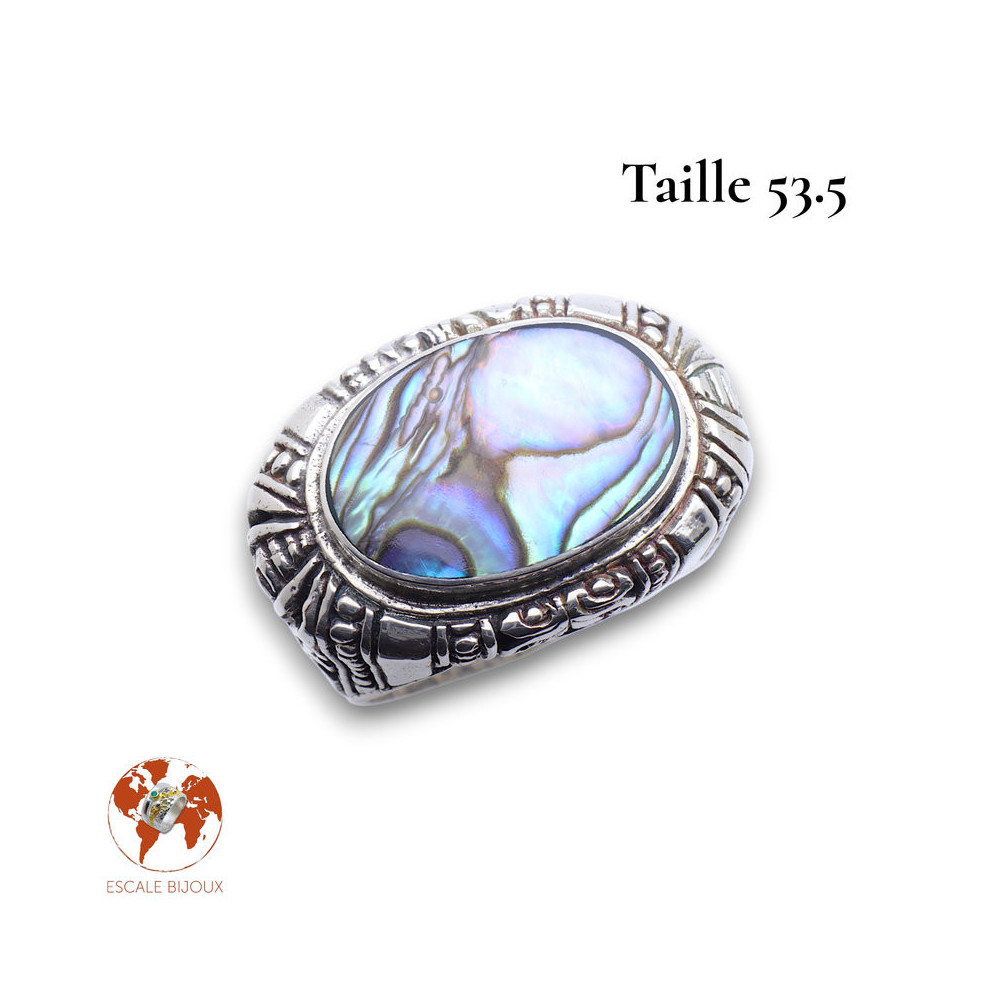 abalone bijou argent