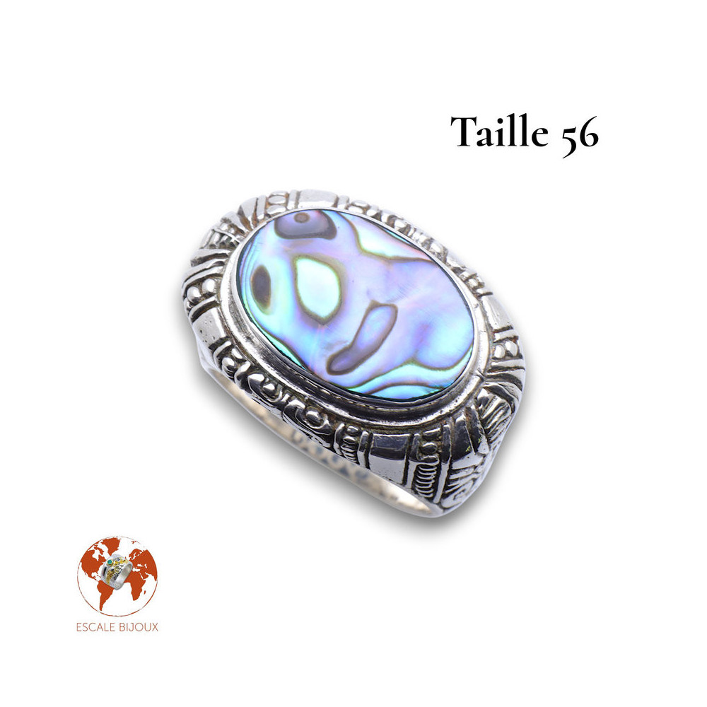 bague nacre abalone
