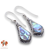 boucles d oreilles nacre abalone