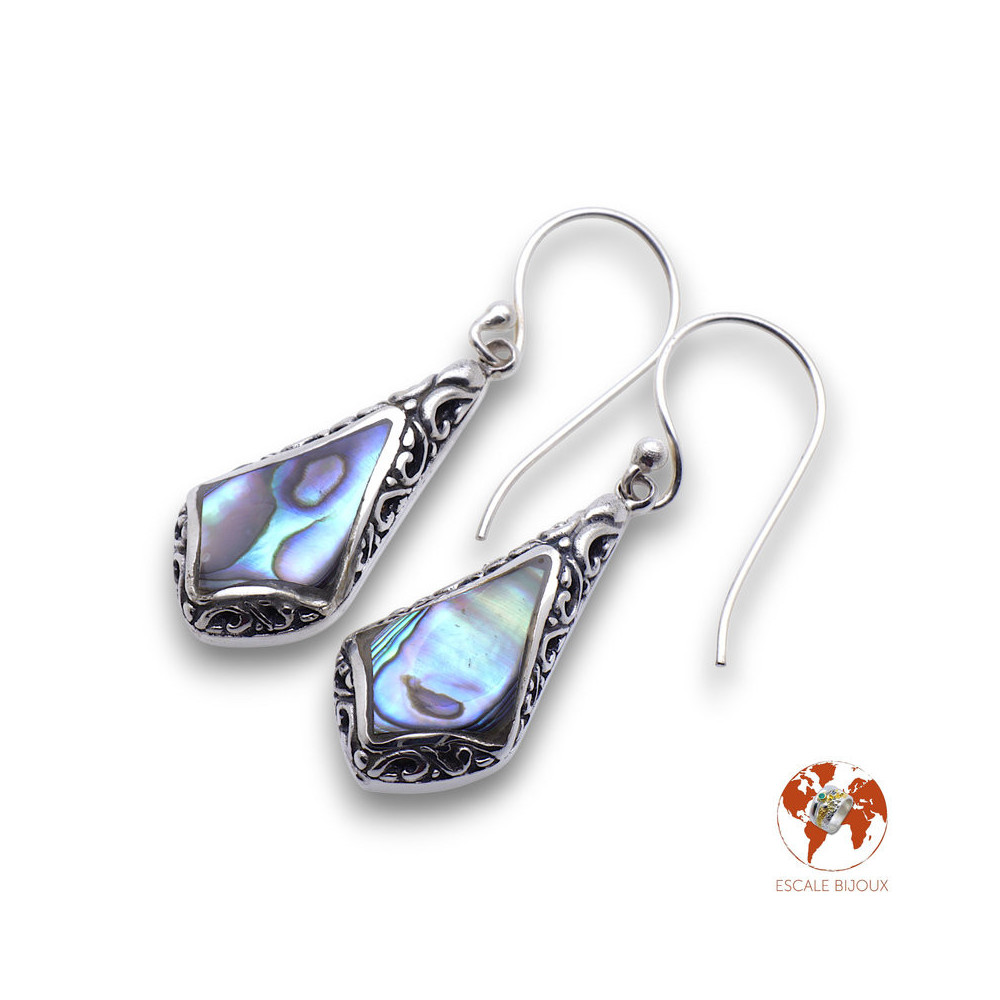 boucles d oreilles abalone