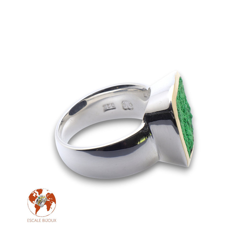 bague uvarovite de créateur