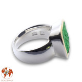 bague uvarovite de créateur