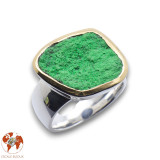 bague argent uvarovite femme