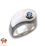 aigue marine bague