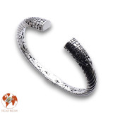 bracelet jonc argent ouvert
