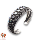manchette argent abalone