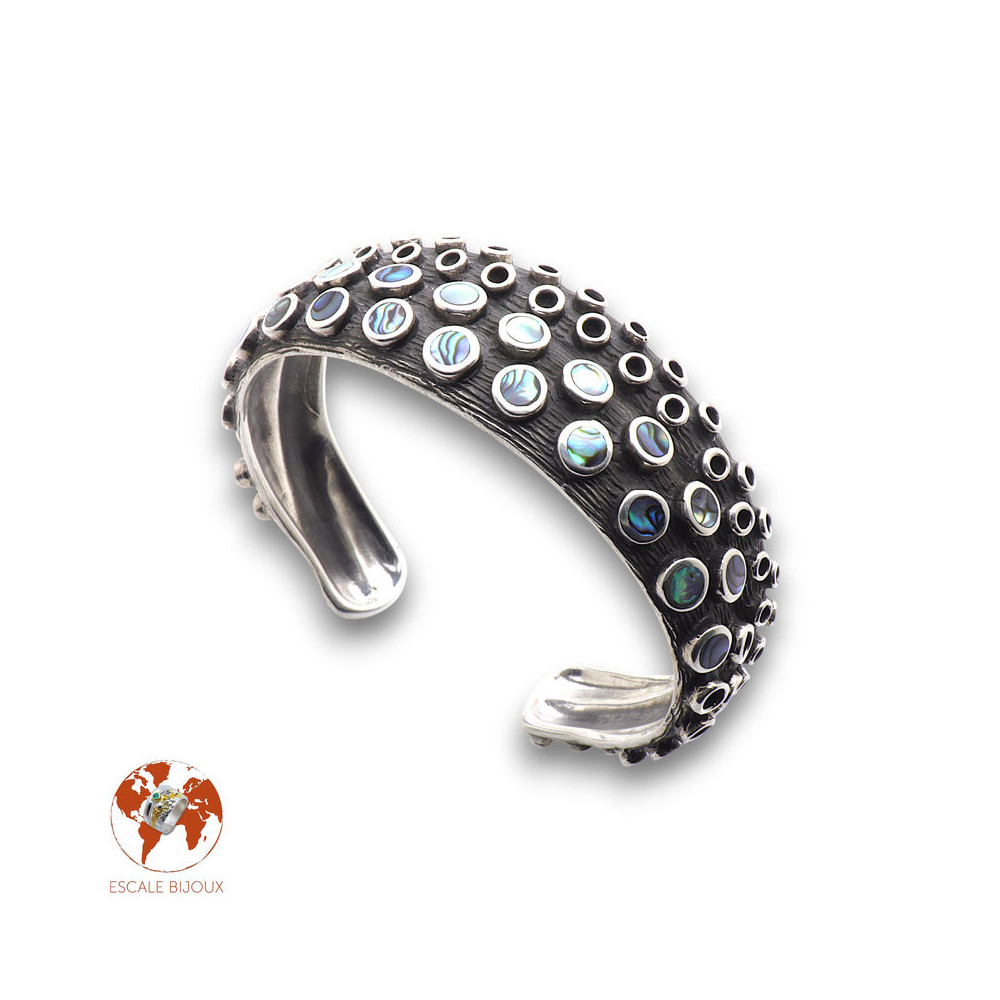 bracelet poulpe argent mixte