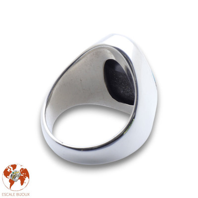 bague homme turquoise
