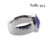 bague saphir bleu pour homme