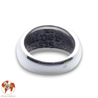 bague homme argent onyx