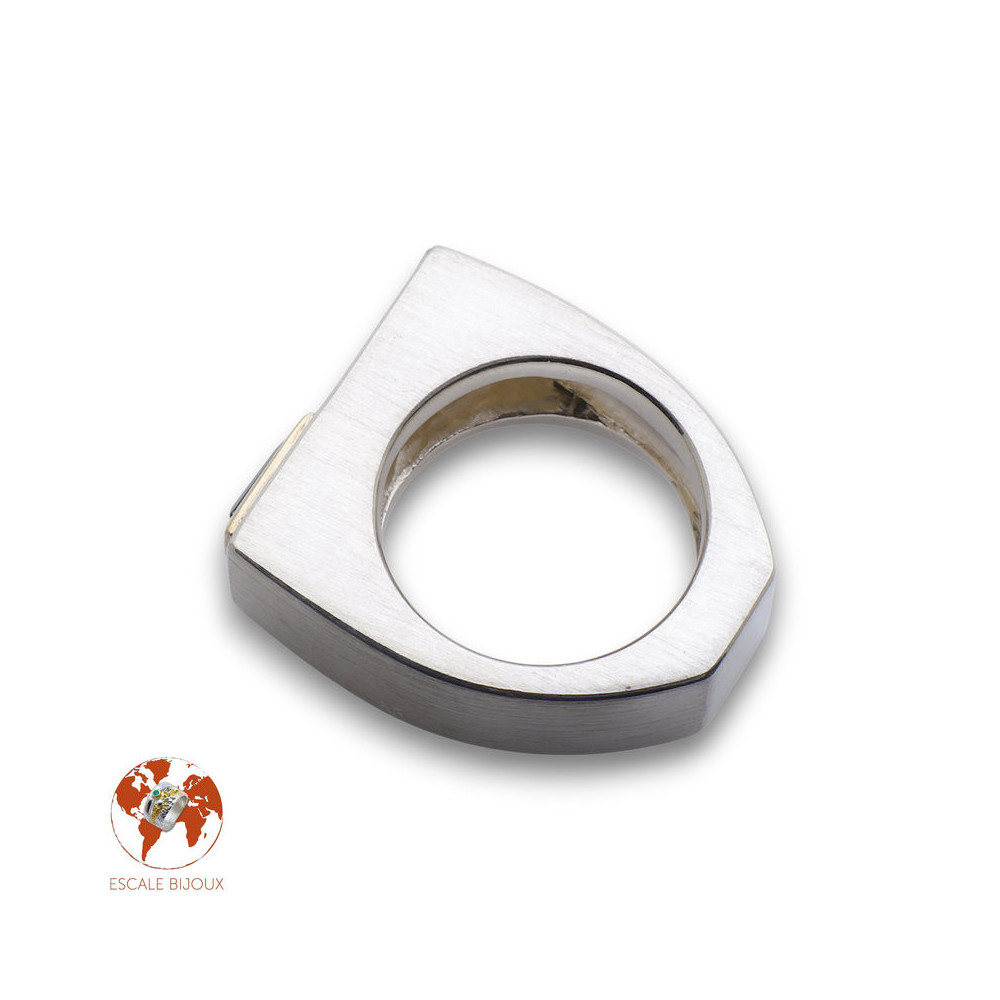 bague tourmaline bleue