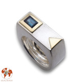 bague tourmaline bleue femme