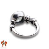 bague argent prasiolite