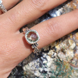 bague prasiolite argent 925