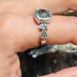 bague prasiolite argent femme
