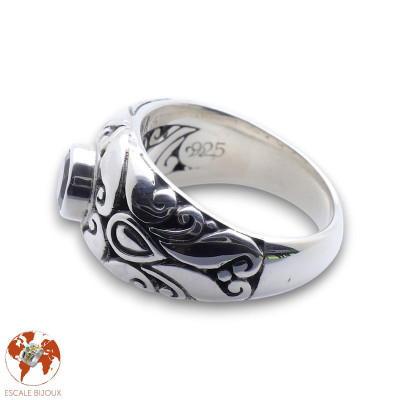 bague grenat femme