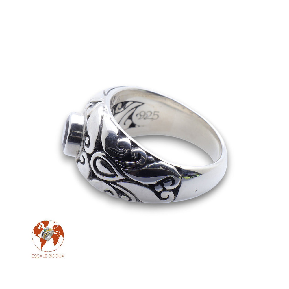 bague grenat femme