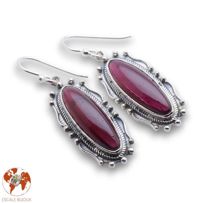 boucles d oreille argent avec pierre