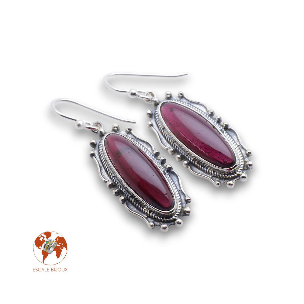 boucles d oreille argent avec pierre