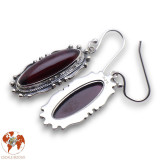 boucles d oreilles en argent avec des pierres de couleur