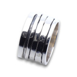 bague argent large homme