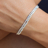 bracelet perles fines argent 925