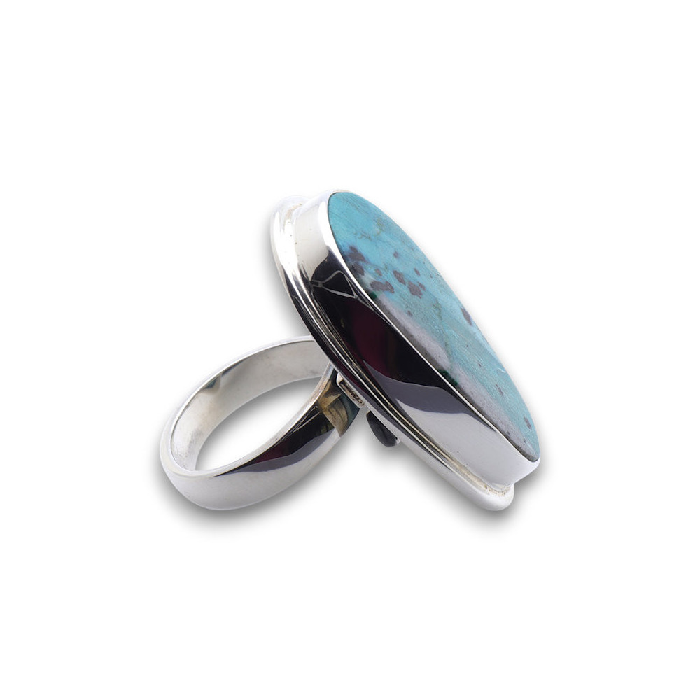bague argent chrysocolle