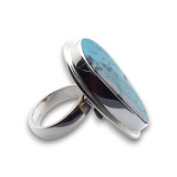 bague argent chrysocolle