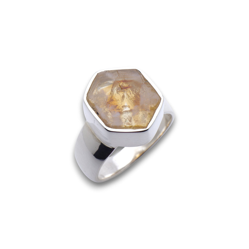 bague argent 925 citrine