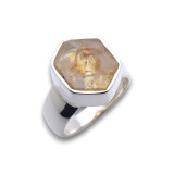 bague argent 925 citrine