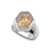 bague argent avec citrine