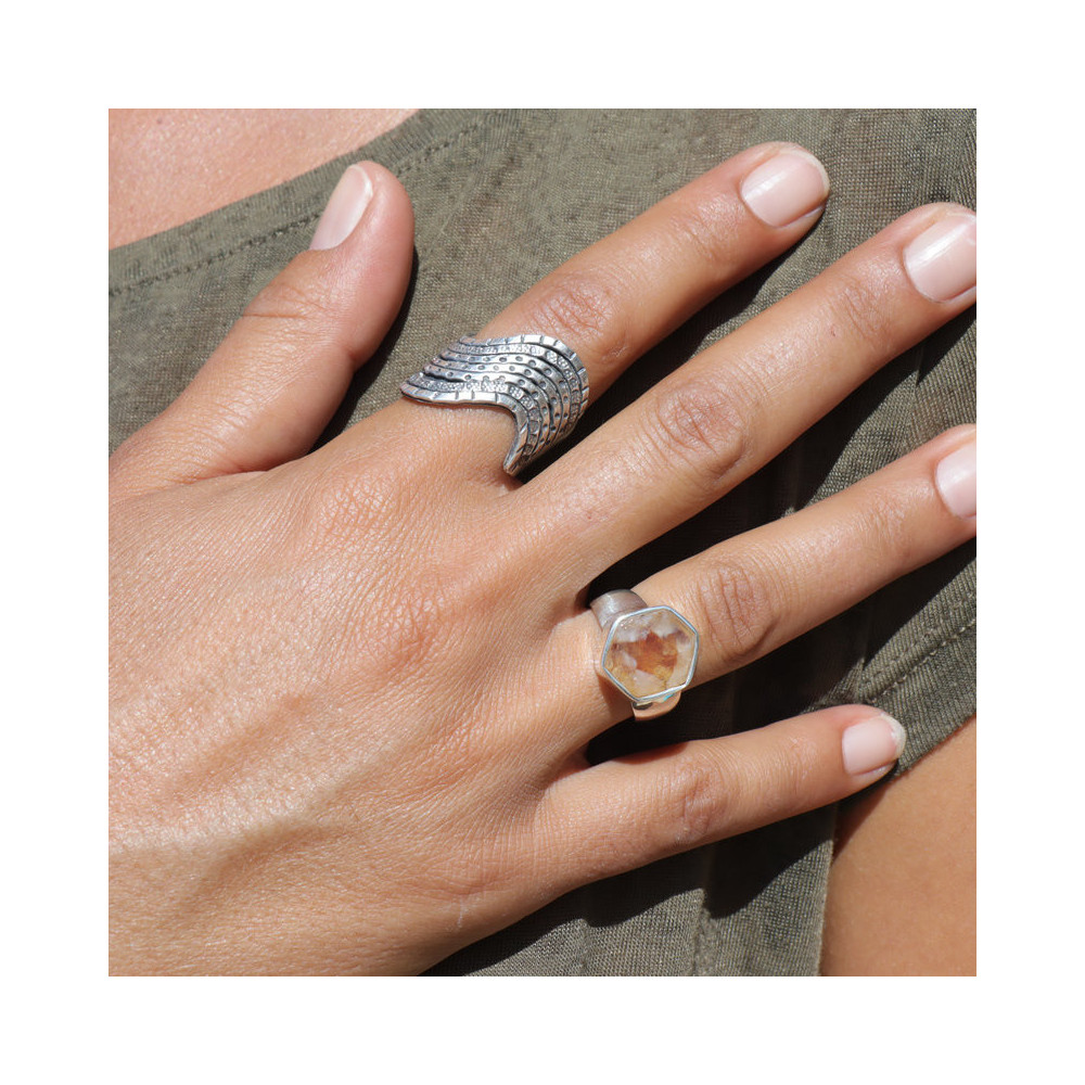 citrine bague