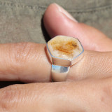 bague argent 925 citrine