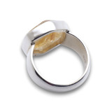 bague argent avec citrine