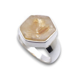citrine bague femme