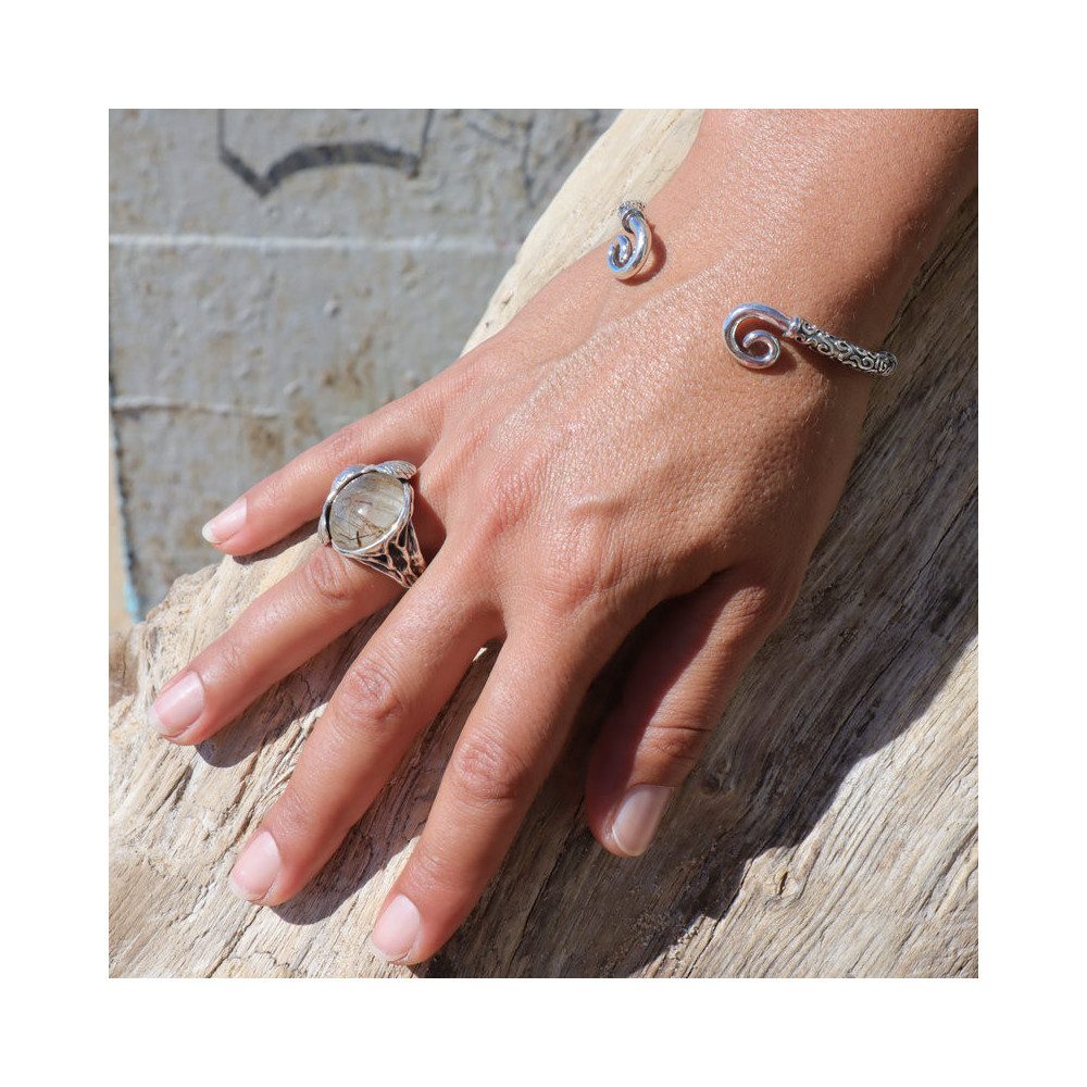 bague éléphant argent