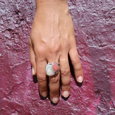 bague originale femme argent