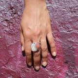 bague originale femme argent