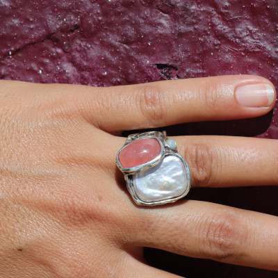 bague originale en argent