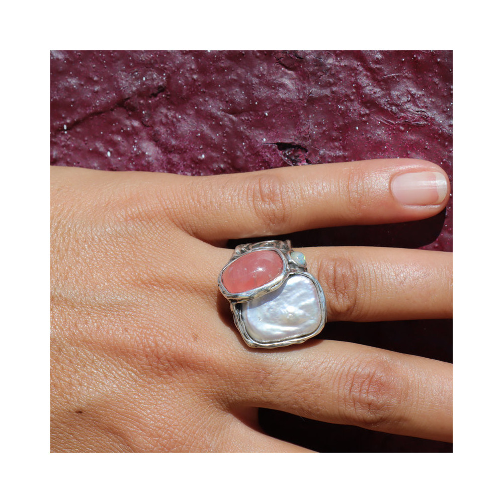 bague originale en argent