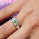 peridot bague femme