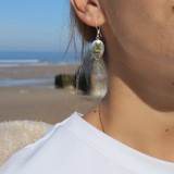 peridot boucle d oreille