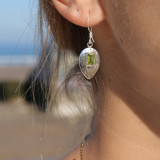 boucles d oreilles avec peridot