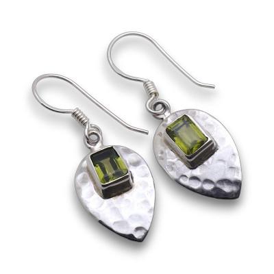 boucles d'oreilles péridot