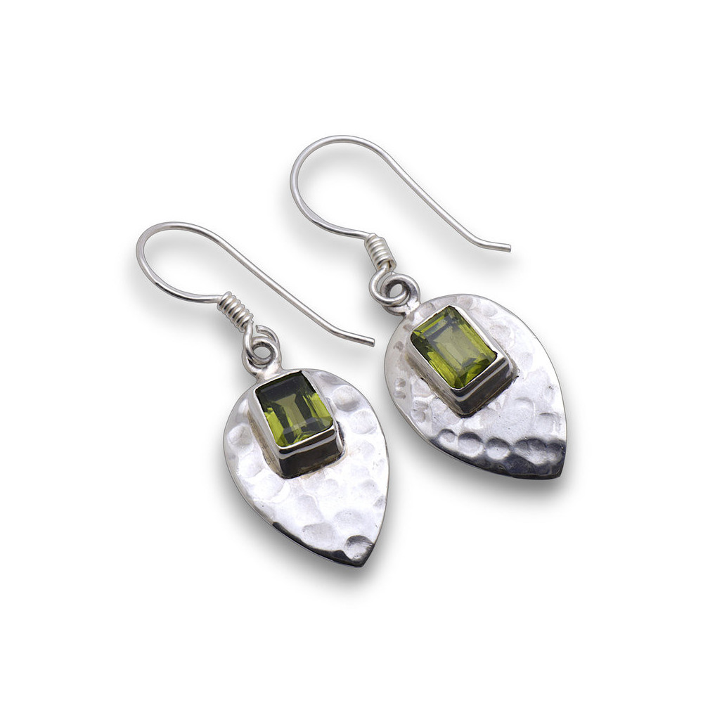 boucles d'oreilles péridot